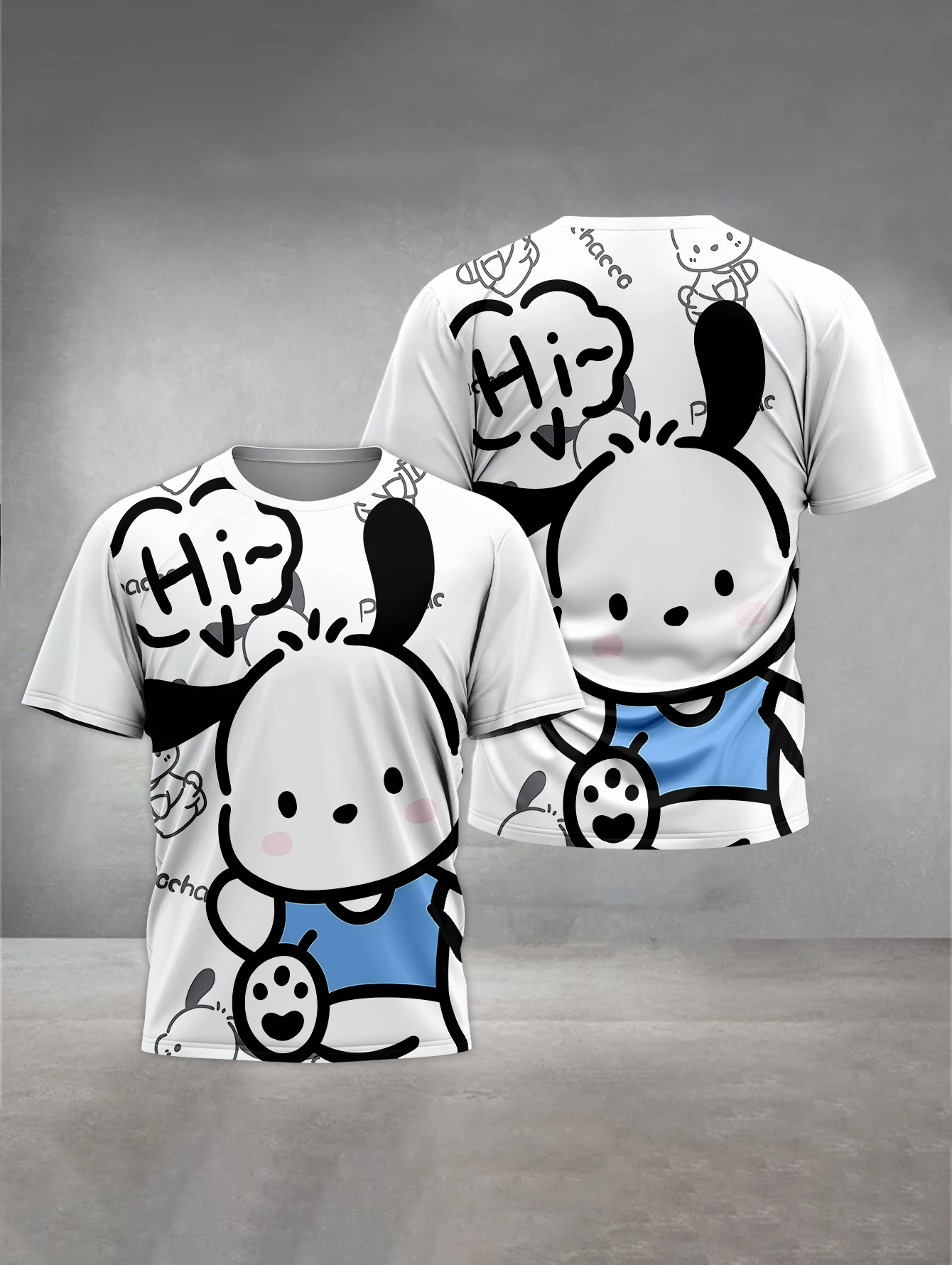 Cartoon Pochaccos 3D Print Baby Clothing 5 to 14 Years Male Outdoor Clothes for Children Boy Girl Child T-Shirt Top Shirts