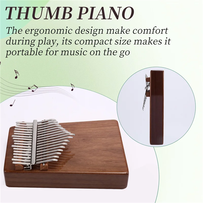 

ABVL-Kalimba Thumb Piano Portable 17-Note Walnut Thumb Piano With High Quality Finger Piano Quality Finger Piano