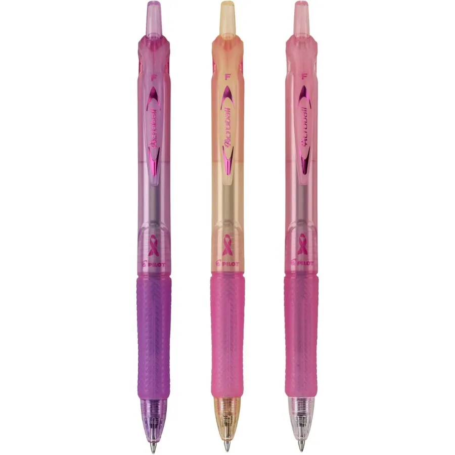 

Breast Cancer Awareness Ballpoint Pens Fine Point 0.7mm Black Ink