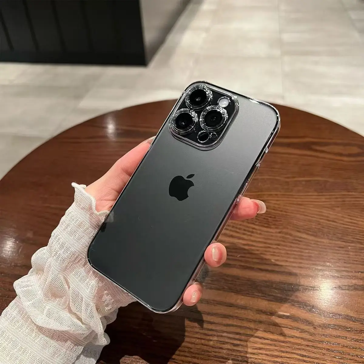 5 Löcher Silikon transparente Hülle für iPhone 16 15 11 12 13 14 Plus 15 Pro Max 13 Mini 16e Ultradünne klare TPU-Abdeckung – Detail 6