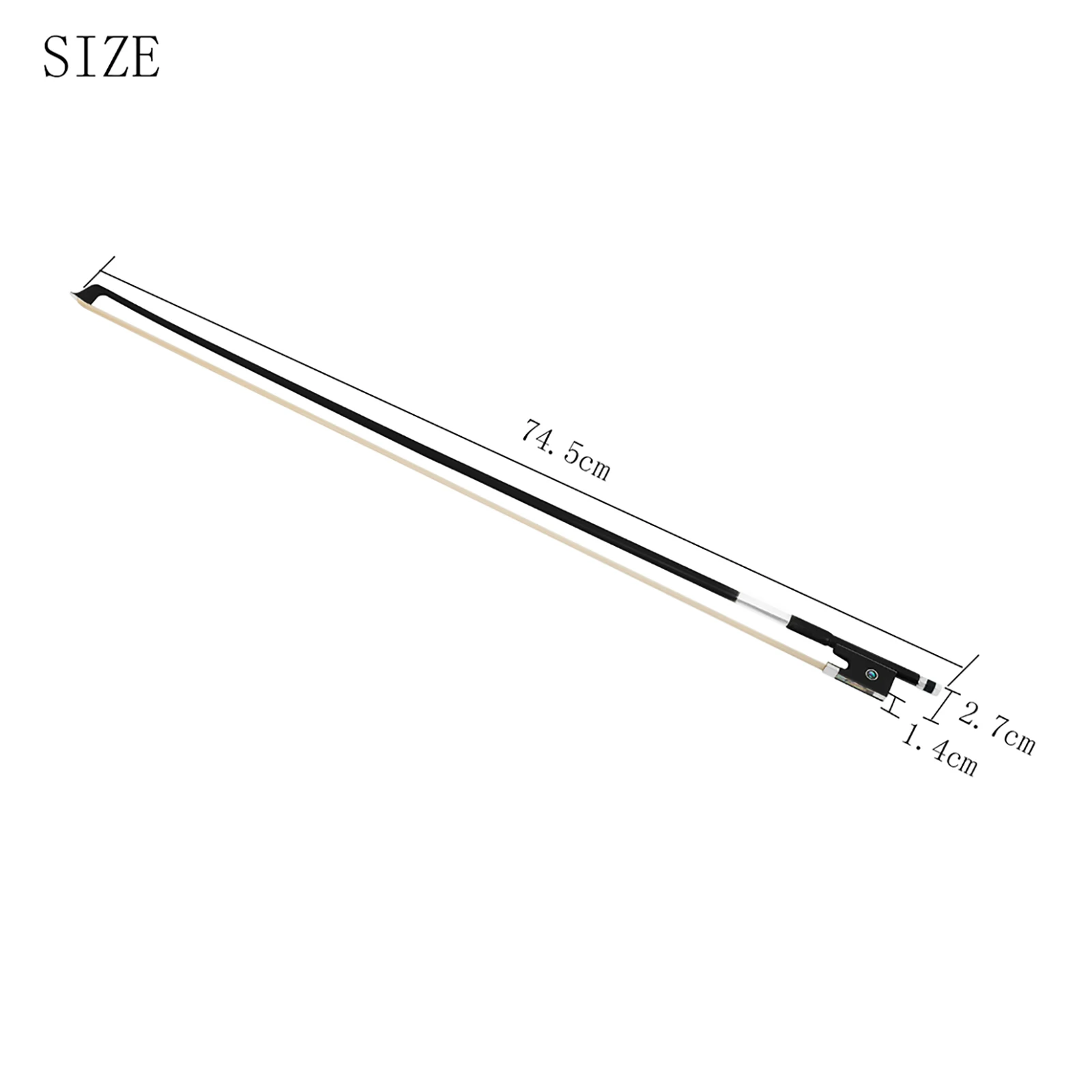 QA-17 Violin Bow 4/4 Composite Carbon Fiber Sheepskin Hand Rest Bow Silver Wire Metal Materical Violin Stringed Instrument Parts