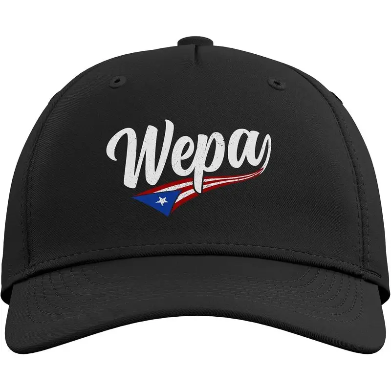 Wepa Puerto Rico Flag Spanish Slang Funny Adjustable Baseball Hat