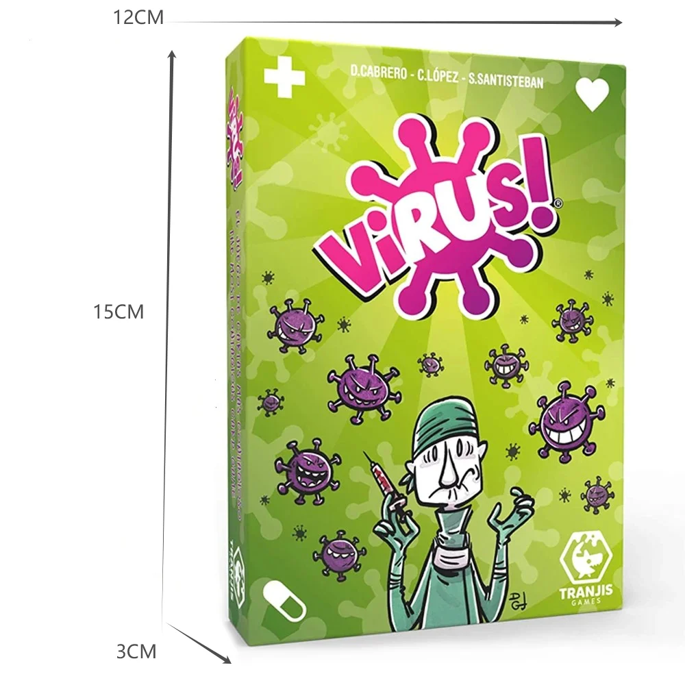 Virus Board Game The Contagiously Fun Card Game Spanish English French VersionParty Game for Fun Family Game