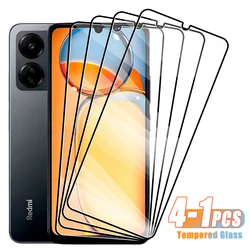 4-1Pcs Tempered Glass For Xiaomi Redmi 8 9 10 12 13 4G 5G 8A 9A 9C 10C 12C 13C Screen Protector for Redmi 9T 10X 13R