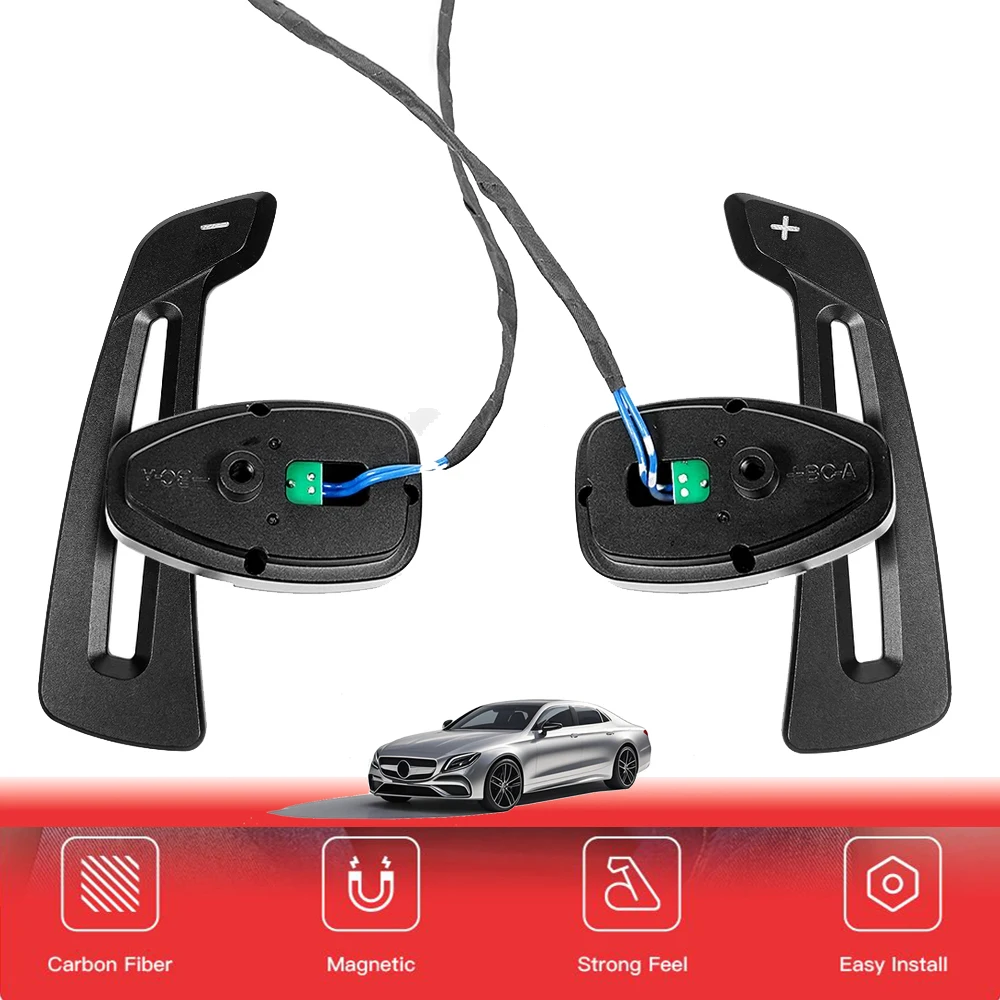 

Aluminum Alloy Magnetic Paddle Shifters Carbon Fiber for Mercedes-Benz AMG C300 G63 CLA GT S 2010+ GLE S63 C43 G550