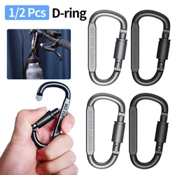 1/2Pcs Carabiner Set Camping Survival Daily Keychain Key Chain Tactical Alloy Aluminum Caribiner Hook Outdoor Karabiners Clip