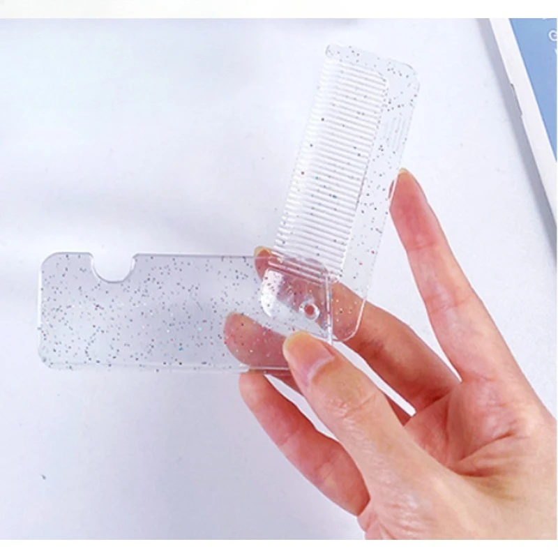 

Мини-щетка для волос для мам и детей, портативная складная дорожная массажная расческа, нежный инструмент для ухода за волосами, детские расчески