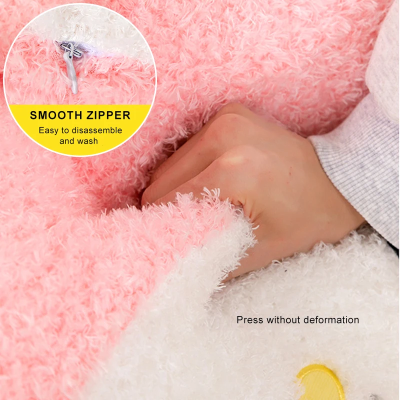 55*50cm sanrio novo brinquedo de pelúcia kuromi preto rosa minha melodia boneca sofá almofada confortável pele-amigável lance travesseiro boneca presente