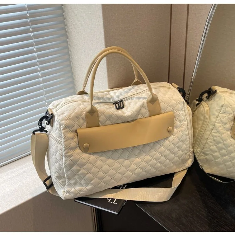 Solid Color Diaper Bag With Letter Logo Casual Simple Vintage Elegant Leather Crossbody Handbag For Business Leisure