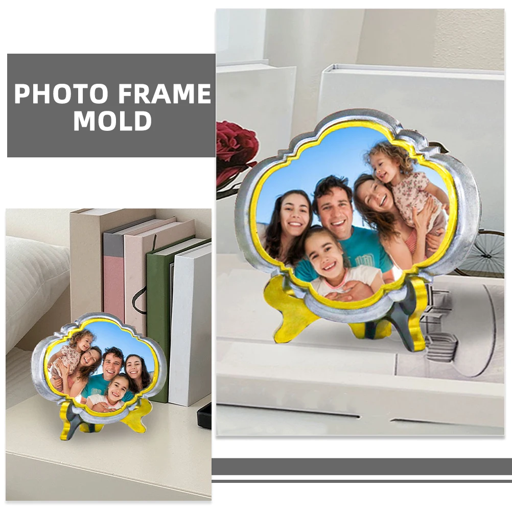 

Photo Frame Silicone Mold Decorative Bracket DIY Resin Casting Molds Reusable Wear Resistant Creative Picture Frame Mold Jewelry
