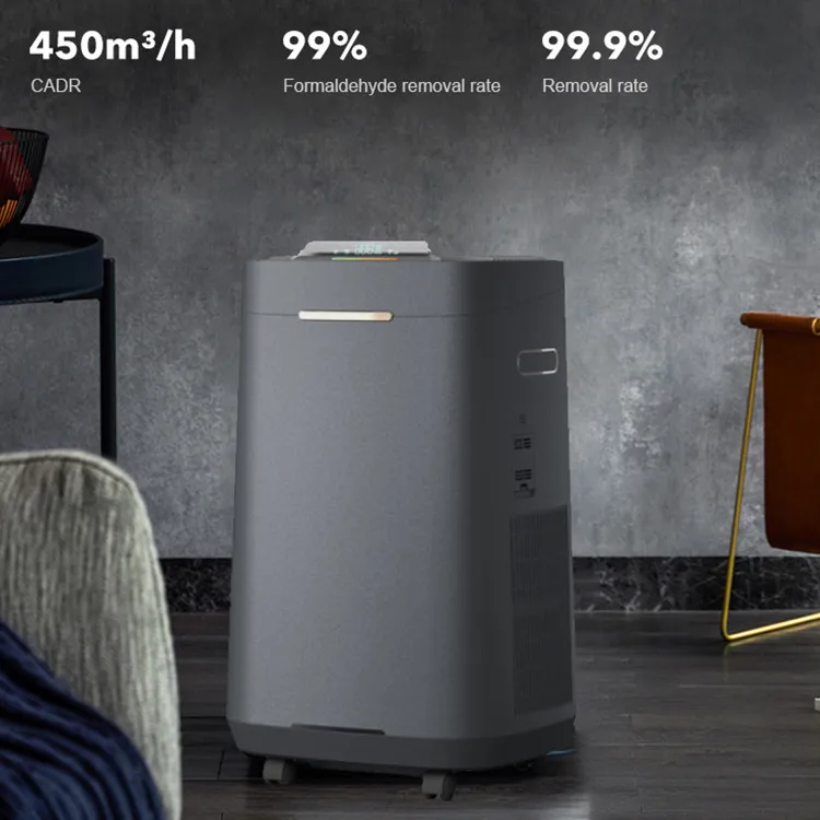 Touch Control Multi Functional Personal Space Large Air Purifier Humidifier for Household
