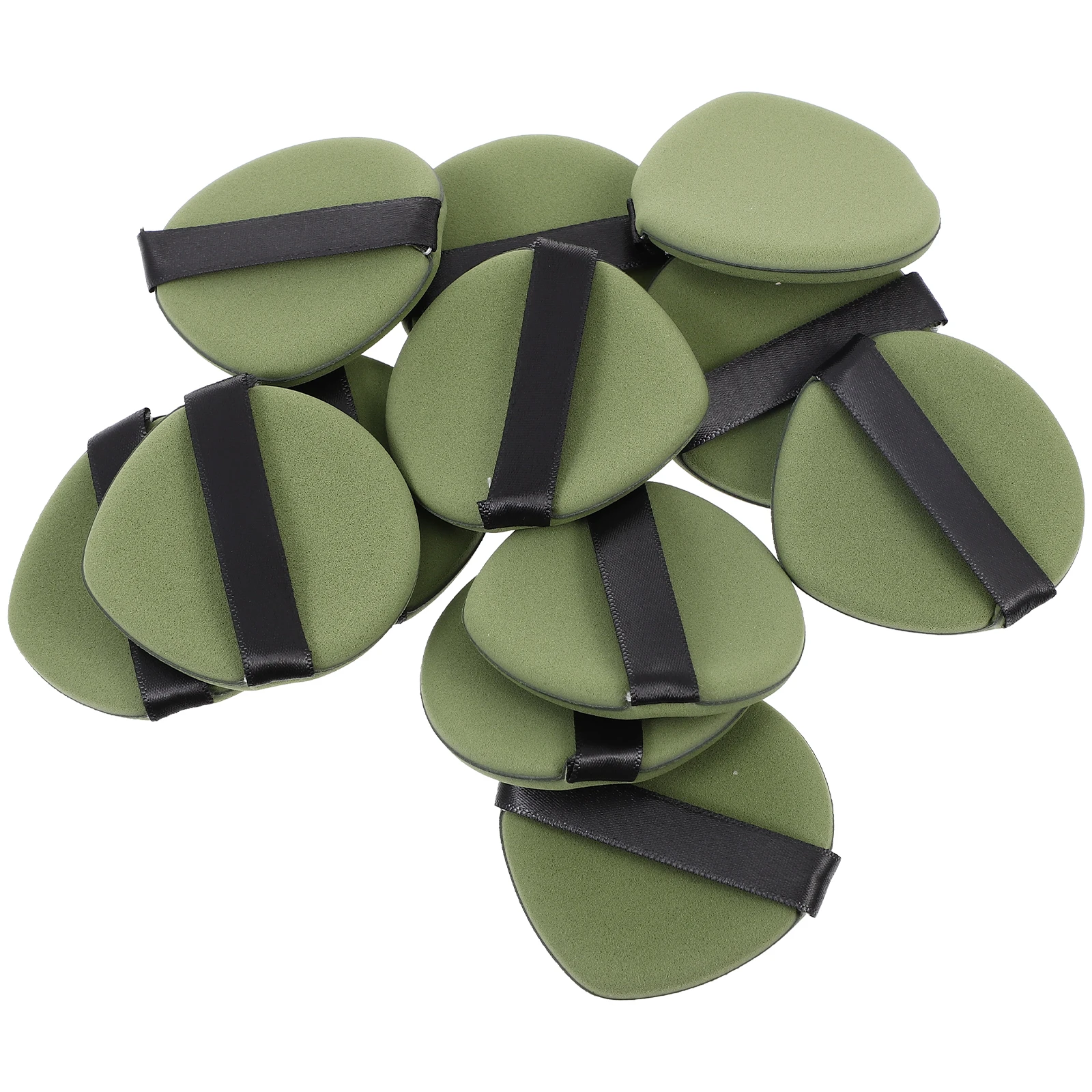 

Green Hydrophilic Non-latex Powder Puff Cushion Makeup Applicator for Foundation Cream Sensitive Skin for Women