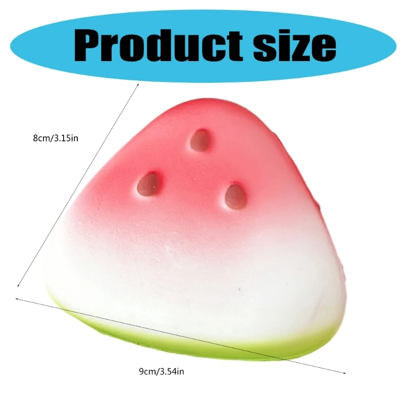 Brinquedo espremível melancia realista, alívio sensorial antiestresse para crianças e adultos 15UB
