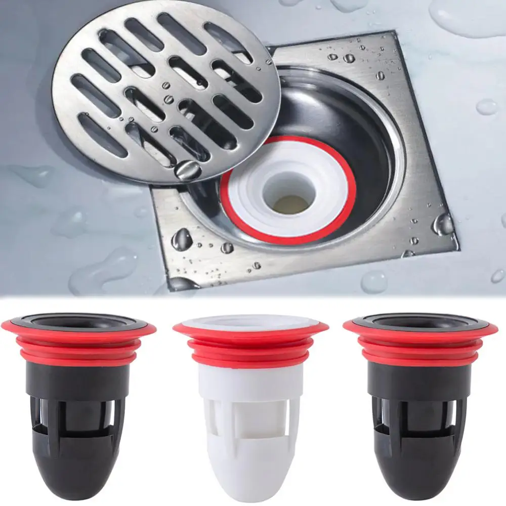 One Way Valve Toilet Deodorant Floor Drain Toilet Floor Drain Bathroom Inner Core Sewer Pest Control Silicone Seal Anti-odor