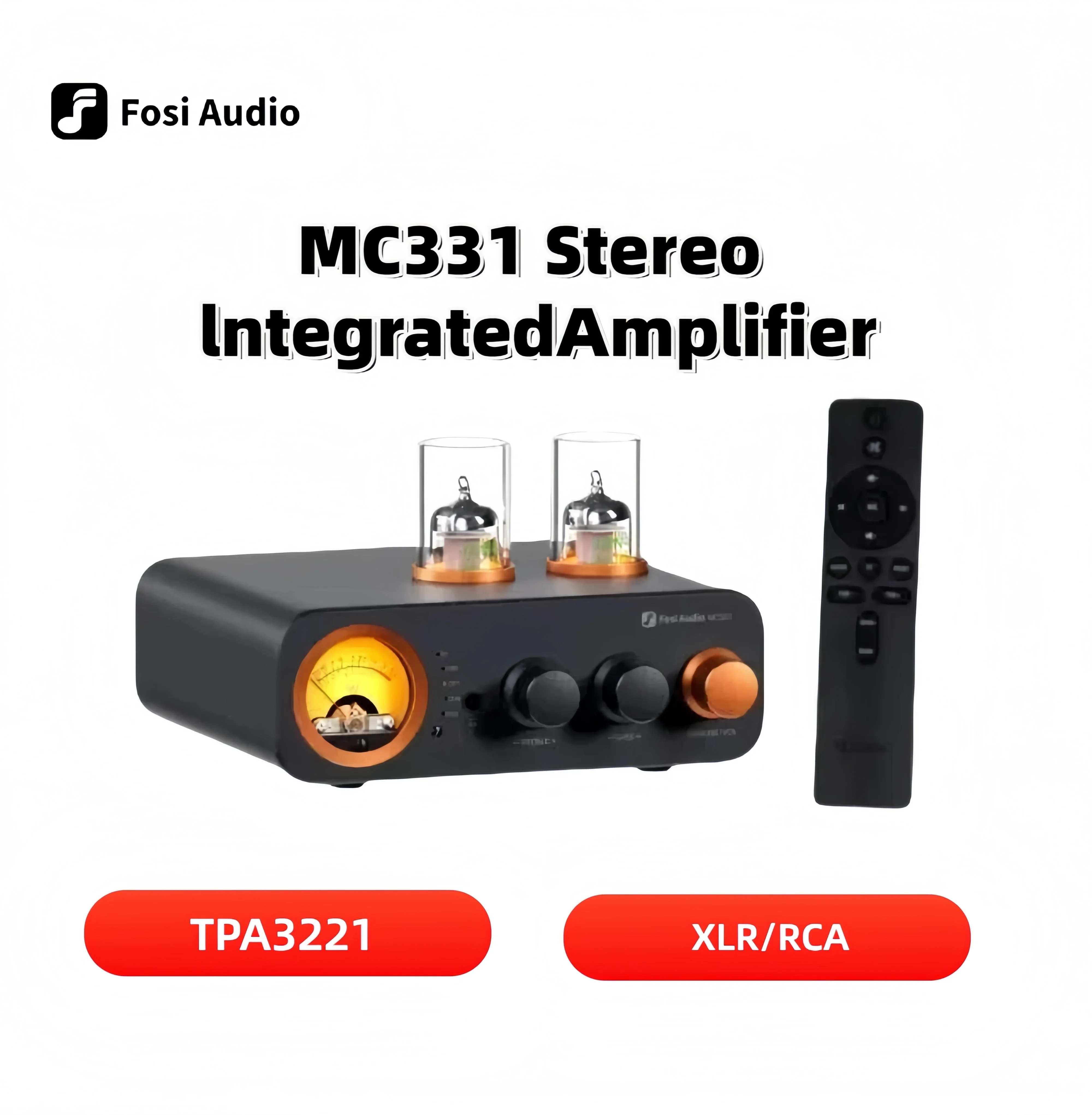 

MC331 Fosi 2.0 Channel Bluetooth Stereo Integrated Amplifier with DAC, Mini Audio Power Amp for Passive Speaker