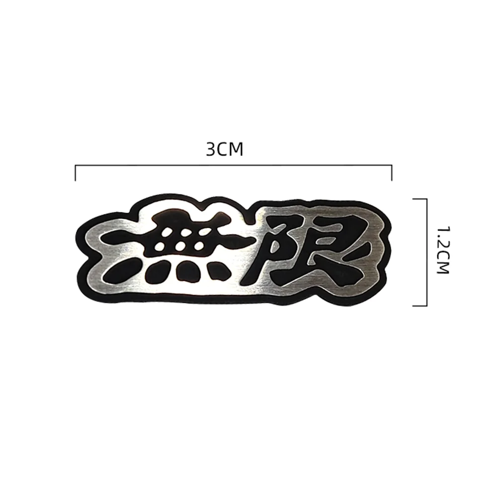 For Honda Mugen Power Stainless Steel Metal Material Car Body Stickers Auto Decorative Accessories Car Styling