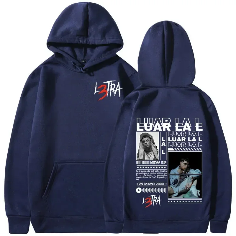 Customization Rapper Luar La L L3TRA Album Hoodies Men Women Clothing Hip Hop Hooded Sweatshirts Fashion Casual Oversized Pullov