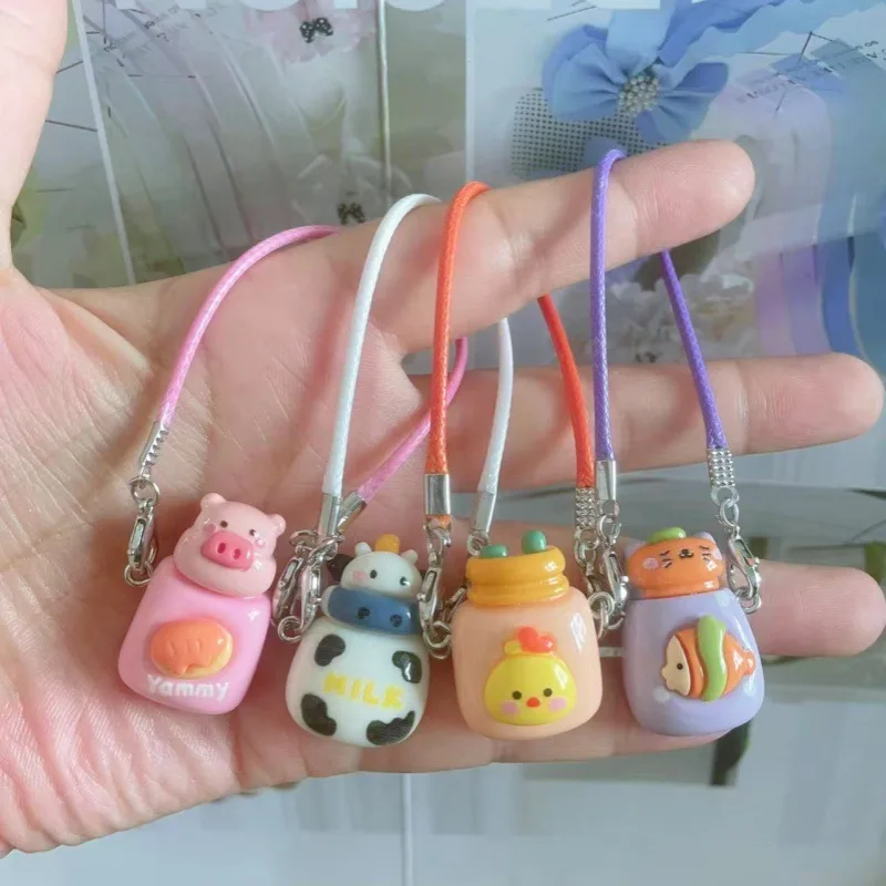 Clothes Accessories For Labubu 15 Cm 17 Cm Dolls 1st To 3rd Generation Spotted Cow Water Cup Necklaced Bag Pendant
