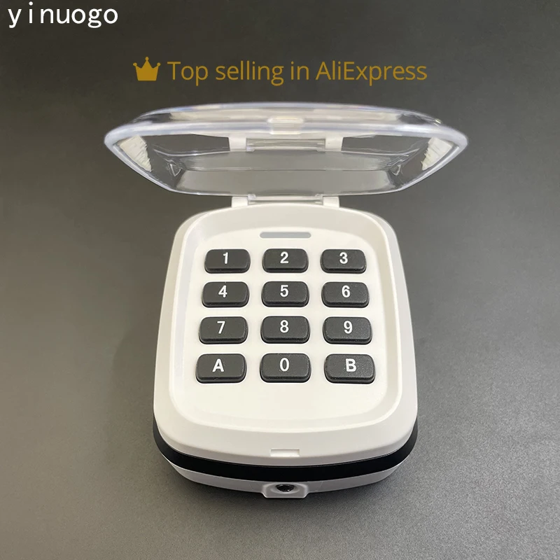 Garage Door Wireless Keypad Remote Control Multi Frequency 280MHz-868MHz Garage Door Keypad Opener Duplicator Remote Control