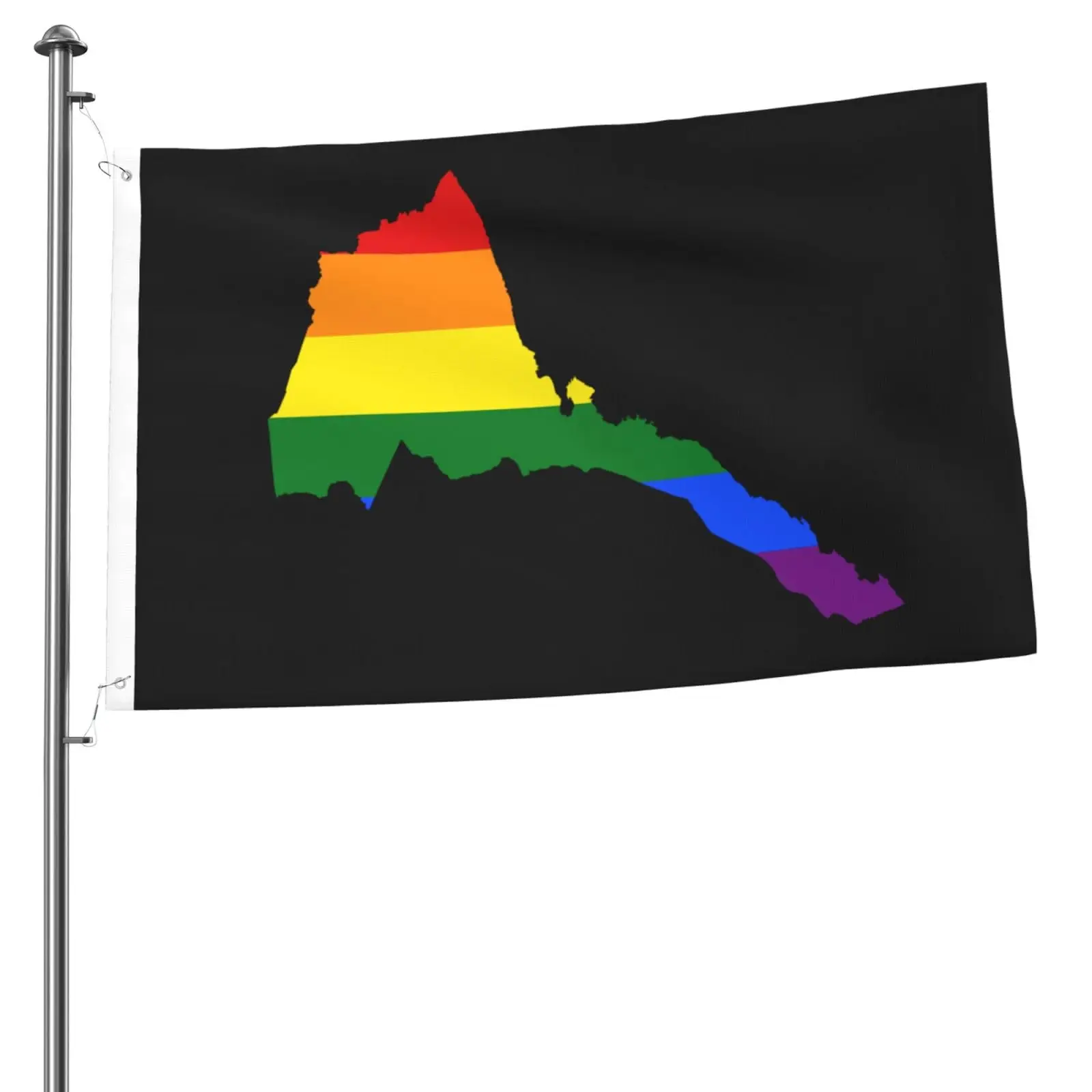 Directly Delivery 100% Polyester Gay Pride LGBT Flag Map Of Eritrea Flags