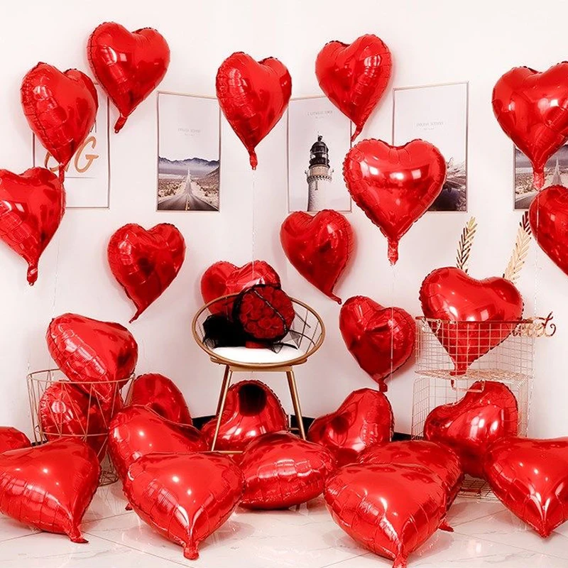 10Pcs Wedding Decoration Love Balloons Valentine's Day Couple Romantic Proposal Christmas DIY Birthday Party Ornament Balloon