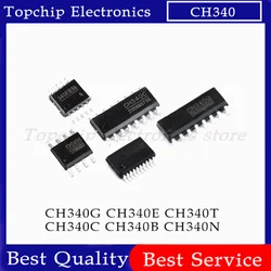 5pcs CH340 CH340C CH340G CH340N CH340T CH340E CH340B Chip IC MSOP-10 SOP-16 SSOP-20 SOP-8 SMD USB to UART Interface