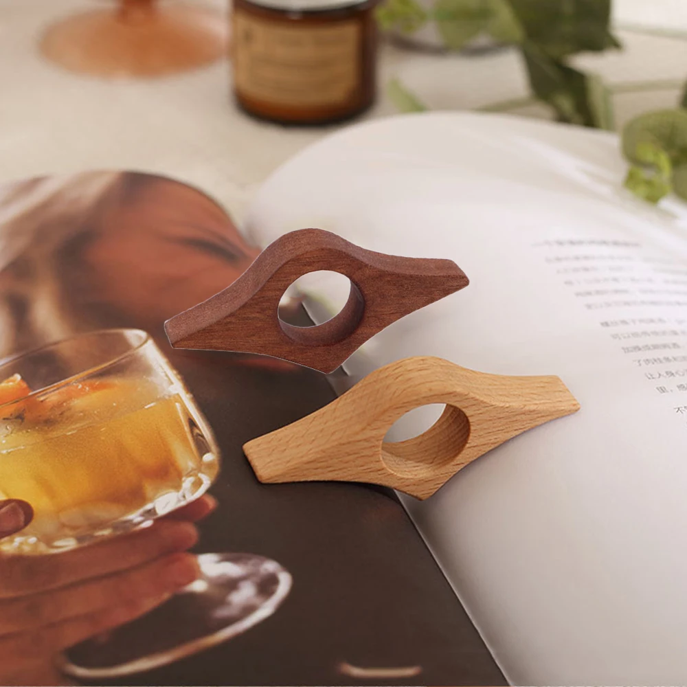 Wood Book Page Holder Creative Thumb Book Support Student Reading Bookmark Convenient Book Expander Fast Reading Aid Tools