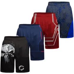 MMA BJJ Rashguards Boxing Shorts Clothing Muay Thai Wrestling Kickboxing Combat Short Pants For Men's Anti-Wrinkle Fitness Wear