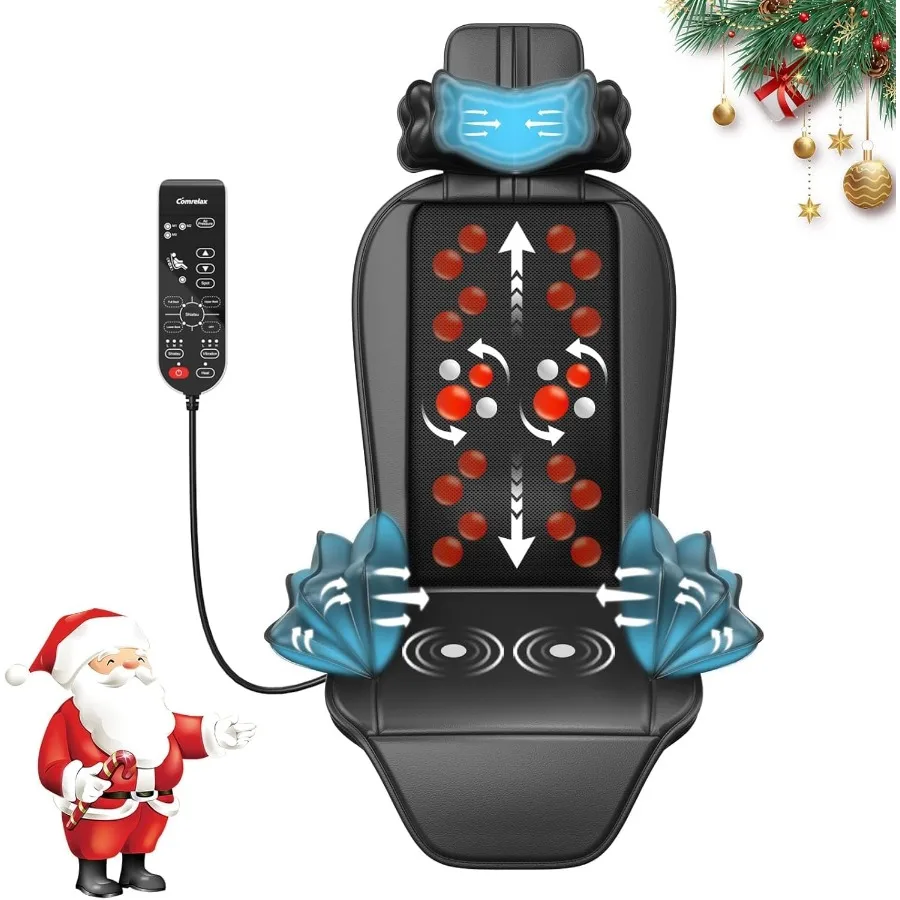 

Shiatsu Massage Cushion with HeatKneading Massager with Vibration Seat Massager for Office