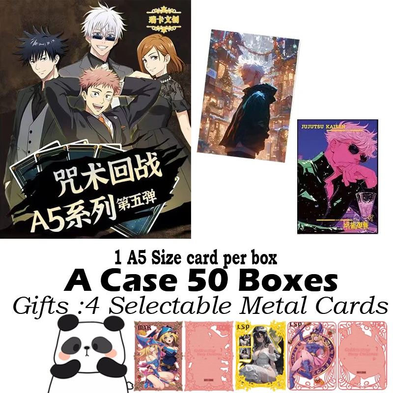 RIKA Wave 5 Jujutsu Kaisen A5 Size Board Card Hobby Collection Card Fold Card Rare Doujin Booster Box Kids Toys Gifts