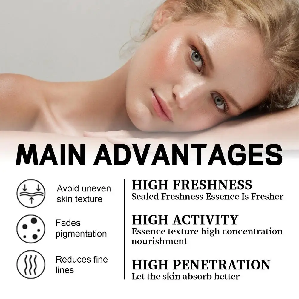 Hydroxy Acid Face Serum Turmeric Soothing Formula Gentle Skin Exfoliation Improve Congested Skin Compact Dropper Facial Essence