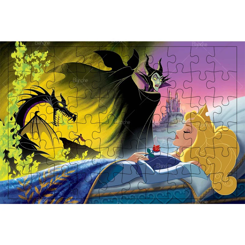 Sleeping Beauty Disney Princess Aurora 300 500 1000PCS Puzzles Game Wooden Jigsaw For Friend Gift Desk Kid Girl Room Ornaments