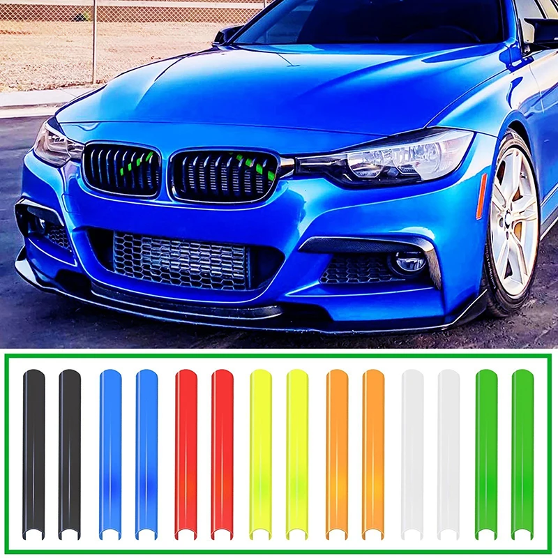 

For BMW F20 F21 F22 F23 F30 F31 F32 F33 1 2 3 4 Series2Pcs Sport Sticker Car Front Grille Nose Trim Air Inlet Bar Strip Vent