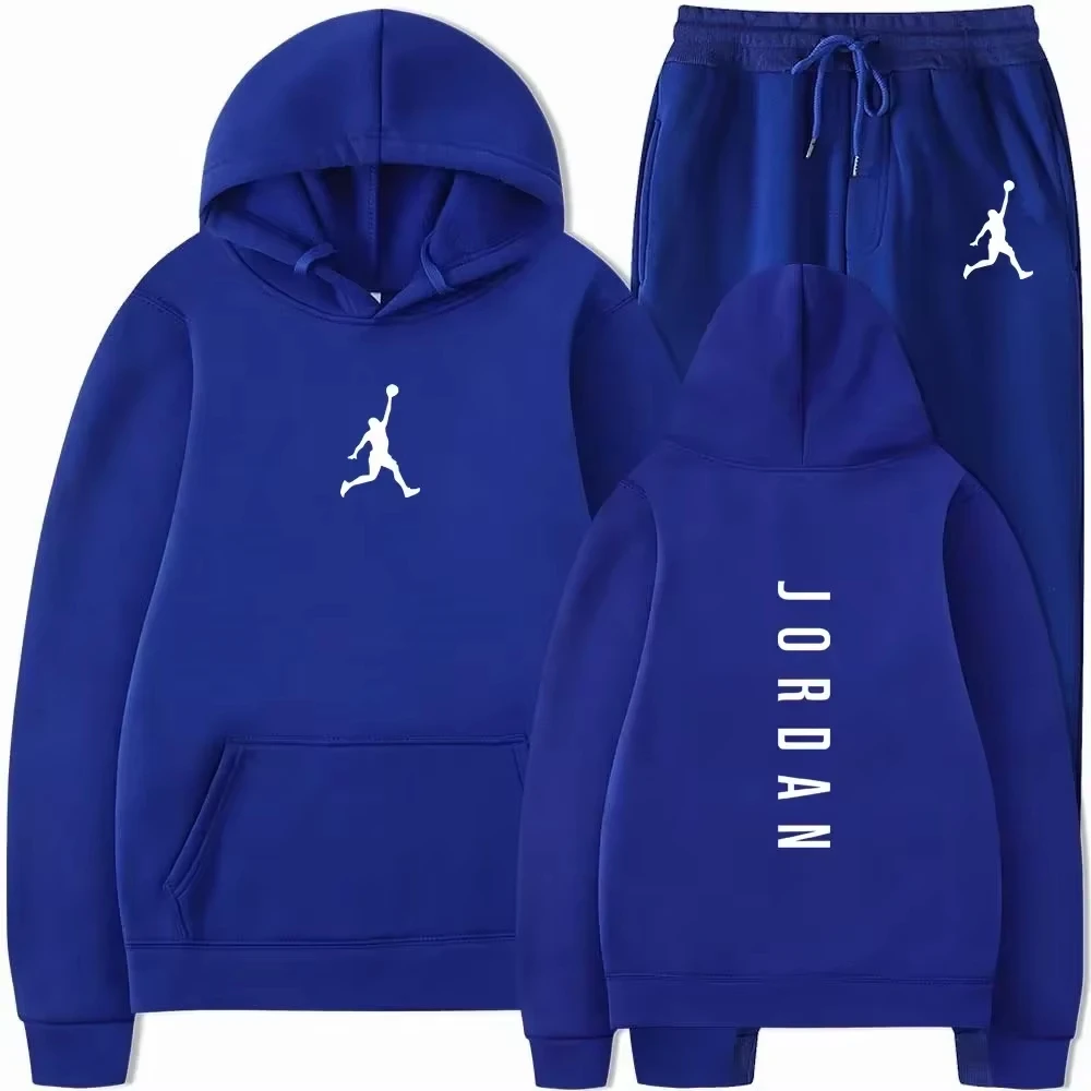 Conjunto de Sudadera Oversize para Jóvenes con Pantalones Deportivos de Cintura Elástica, Tela Suave, para Uso en el Campus, Calle y Aire Libre, Ropa Básica para las Cuatro Estaciones