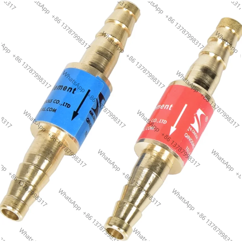 Oxygen Acetylene Flashback Arrestor Check Valve Flame Buster For Pressure Reducer Regulator Gas Cutting Torch For Pipe