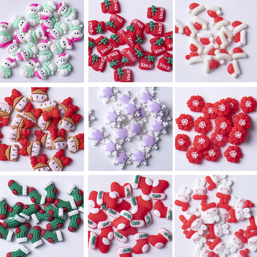 20 قطعة عيد الميلاد مسمار سحر الفن أدوات الديكور الأظافر الكورية اكسسوارات الكرتون هالوين مستلزمات الأظافر عدة ديكورات فنية #5