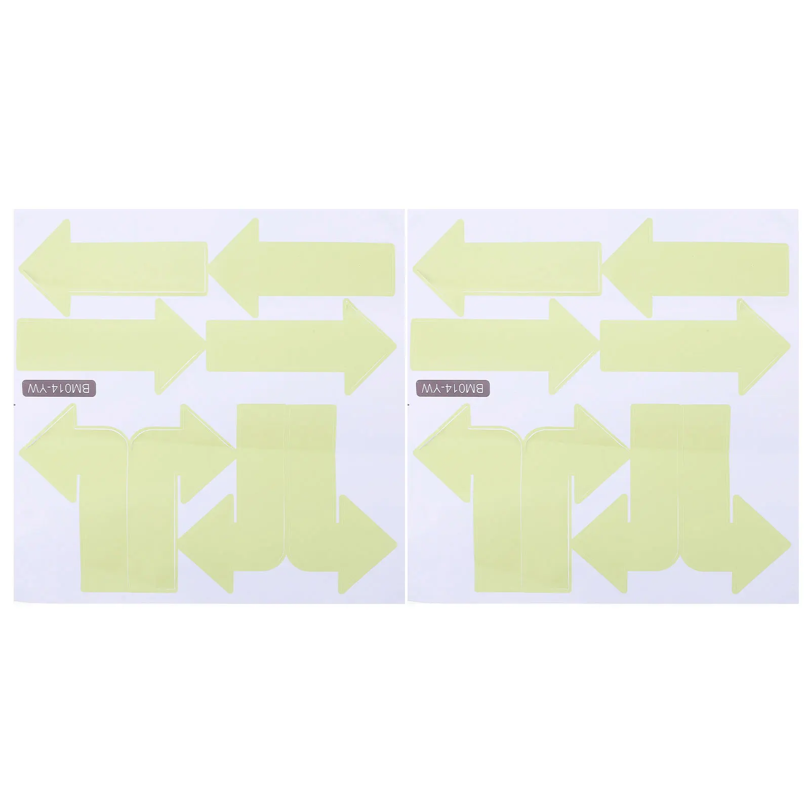 

2 Sheets Arrow Stickers 28x28cm PVC Wall Decals Random Colors Self Adhesive Floor Signs for Adults Directional Decor Home
