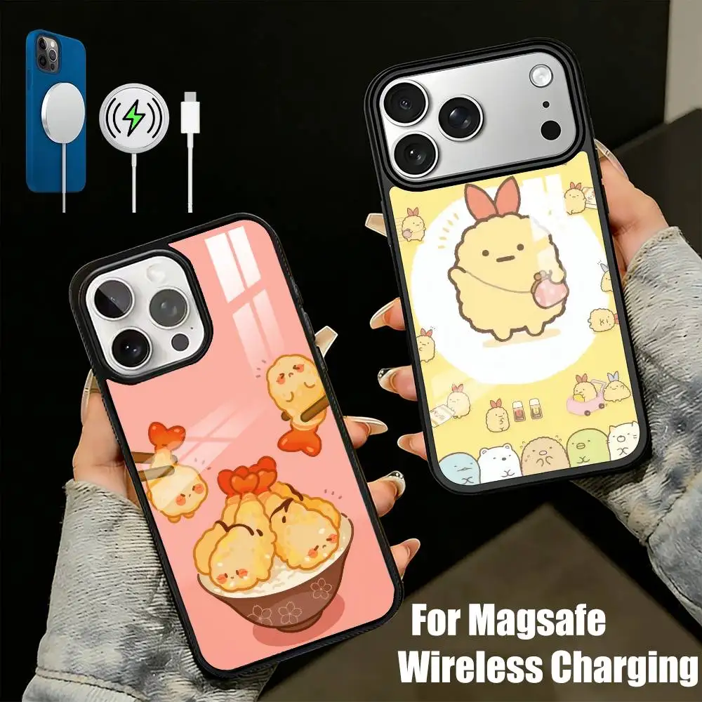

Tempura Korean Emoji SSibal Phone Case For iPhone17,16,15,14,13 Plus,Pro Max Magnetic For Magsafe Wireless Charging