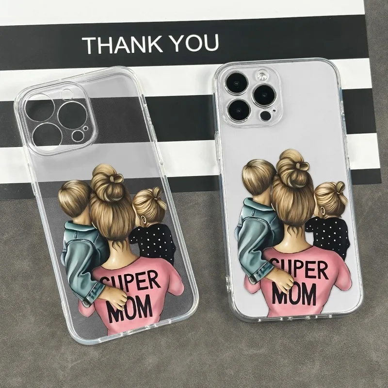 Harmony mother pattern UV printing mobile phone case 360 degree full protection iPhone 11 12 13 14 Pro Max 15 16 series