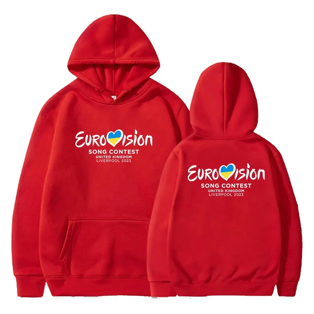 2023  EUROVISION SONG CONTEST 2023 Hoodie Eurovision 2023 Sweatshirt Hip-hop Style Trucksuit Casual Pullover Streetwear Clo