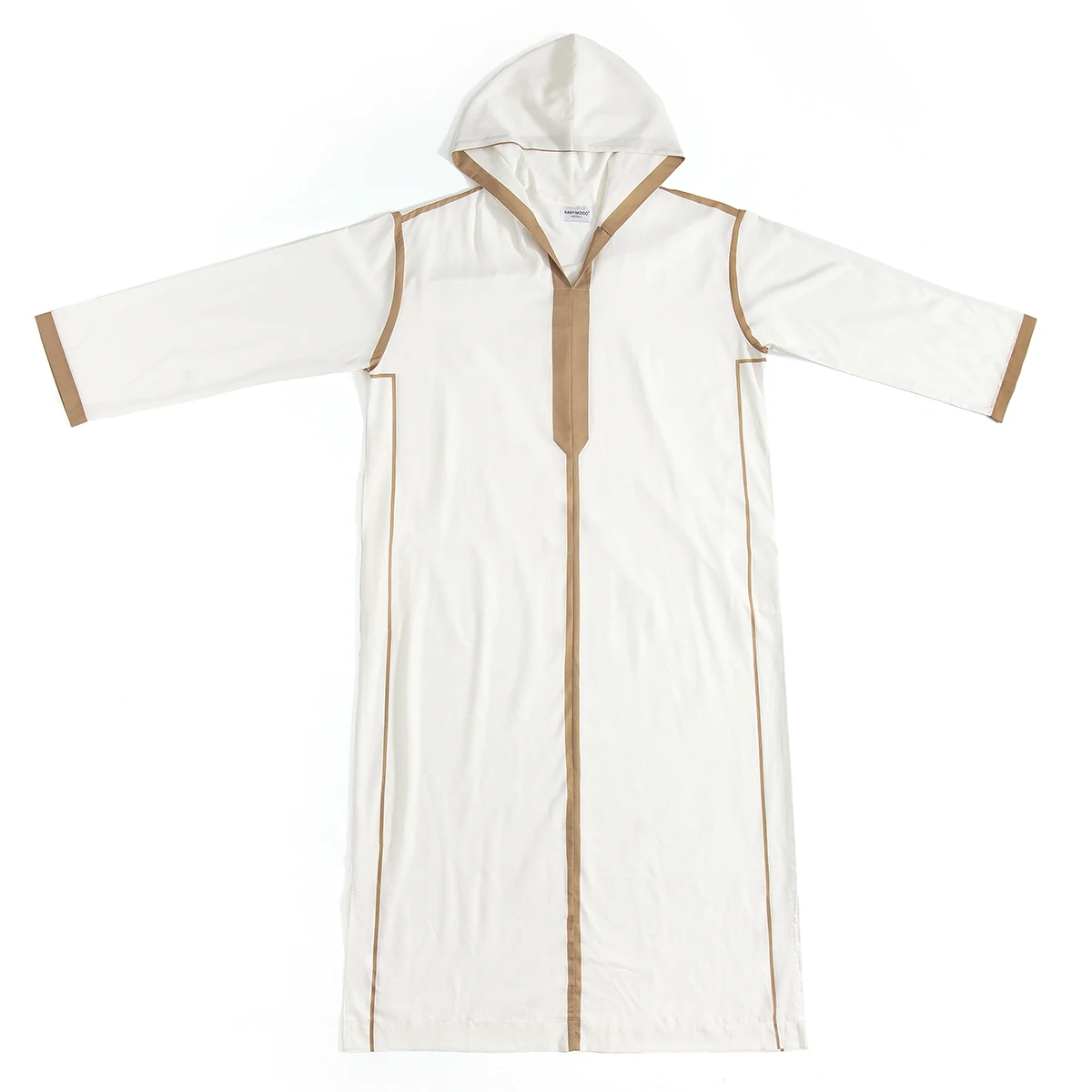 TH832 الرجال مسلم الشرق الأوسط الرجال طويلة الأكمام مقنعين المرقعة رداء جوبا ثوب