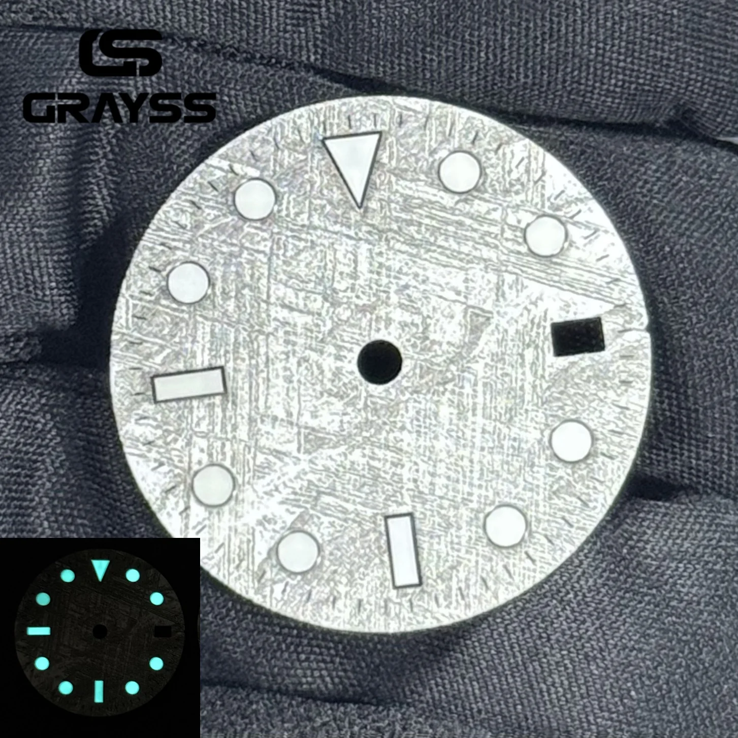 

meteorite NH35 28.5mm blue luminous BGW9 dial SUB mariner watch dial for NH35 NH36 movement watch accessories watch repair tools