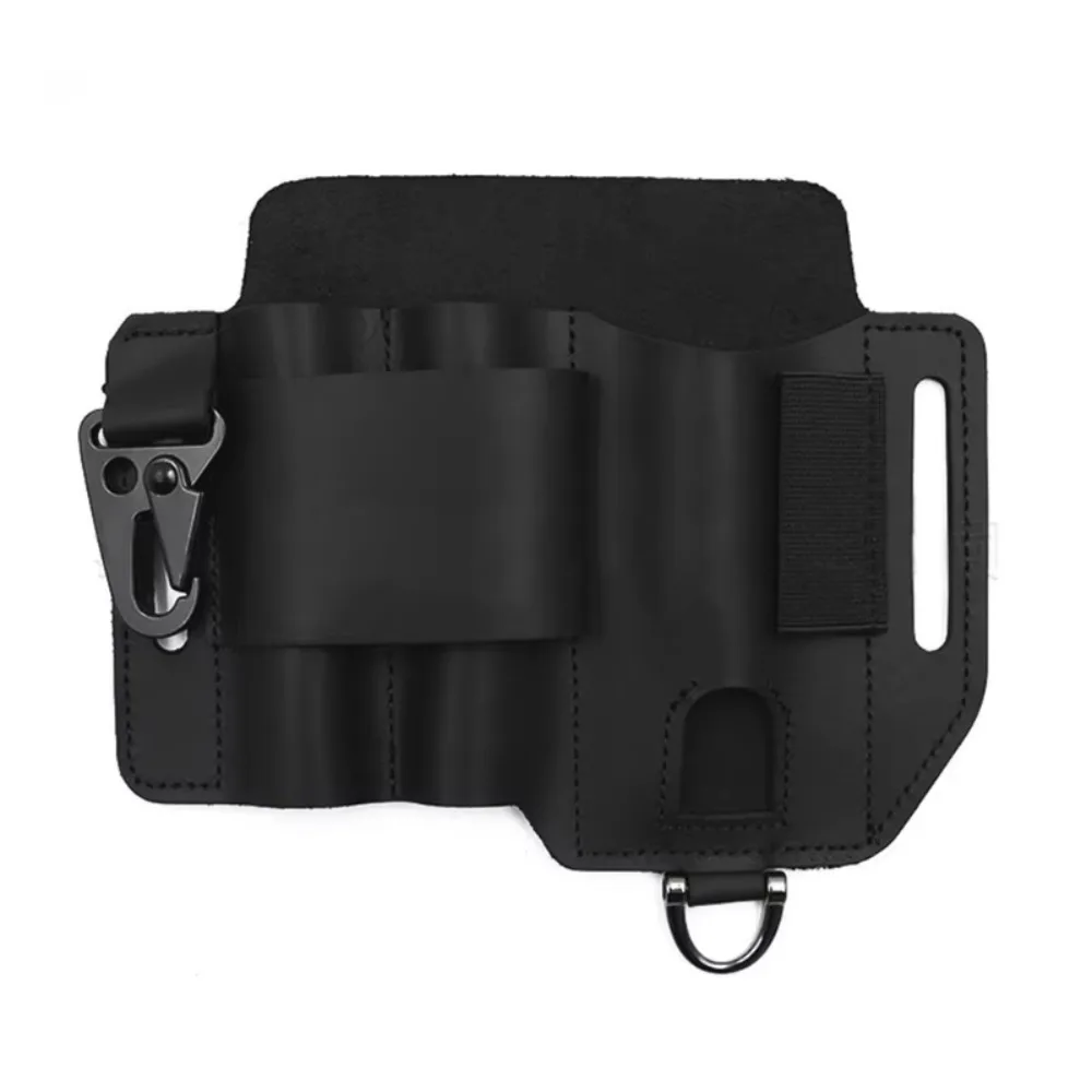 

Multi-pocket Multit-function Sheath Leather Quick-release Buckle Outdoor Pocket Organizer Hiking Camping Hanging Expand Bag