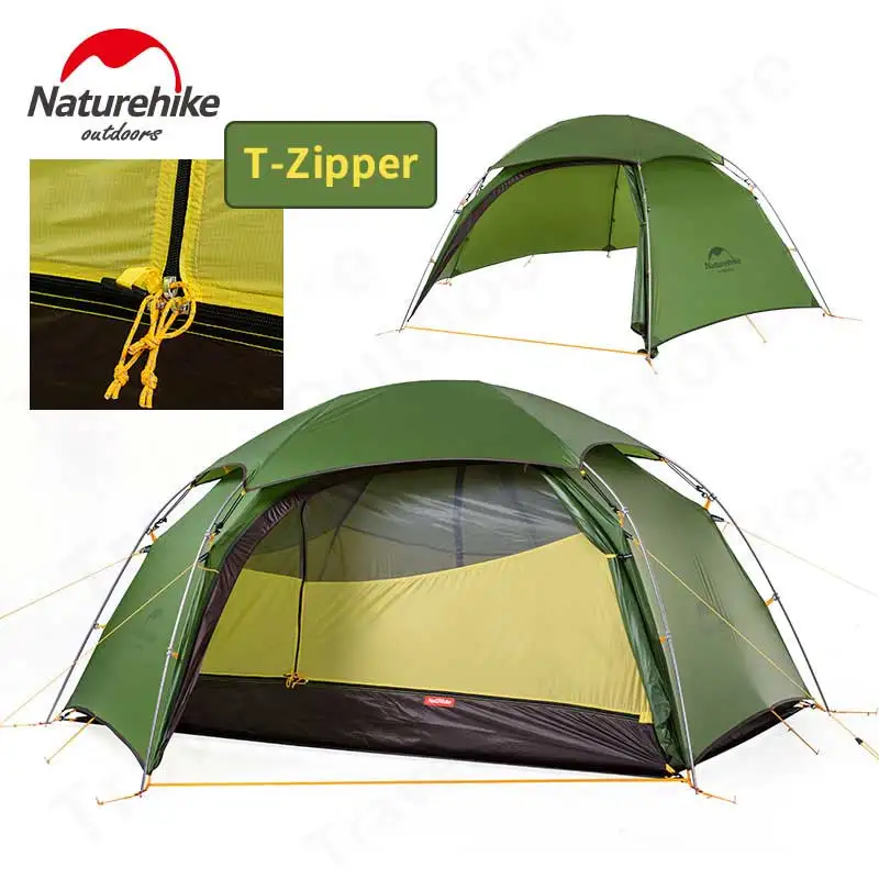 Naturehike Cloud Peak 20D Camping Tent 2 People Ultralight Portable Travel Waterproof Tourist Tent Fishing 4 Season Awning Tent