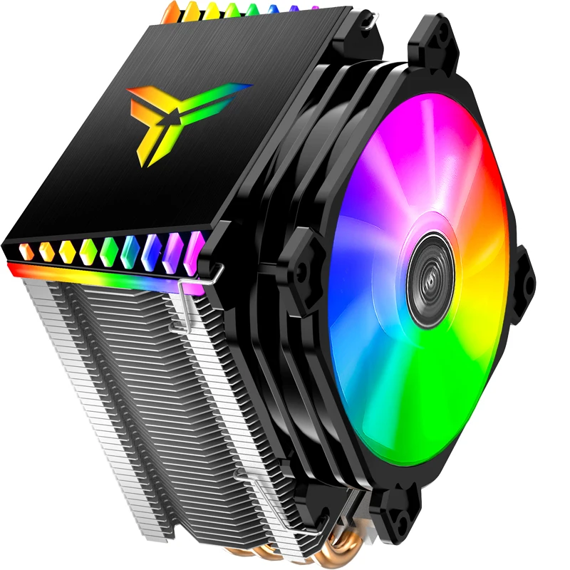 CR1200/cr1400 CPU computer am4 heat sink, i3i5 RGB fan ice cream red sea mini