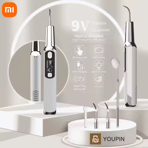 Xiaomi MIJIA Ultrasonic Dental Scaler Teeth Tartar Stain Tooth Calculu Remover Electric Sonic Teeth Cleaner Dental Stone Removal