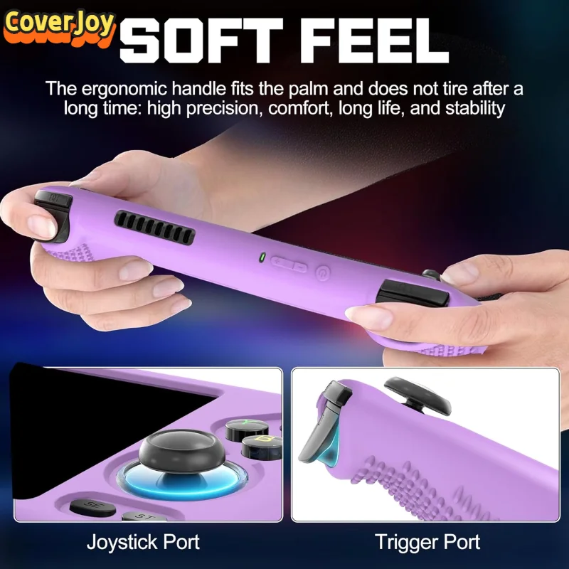 

Силиконовый чехол CoverJoy для консоли ANBERNIC RG556, противоударный защитный игровой чехол с защитой от падения