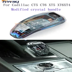 TVYVIKJ For Cadillac XT4 XT5 XT6 CT5 CT6 GL8 gear put the modified crystal gear head LED light-emitting gear head