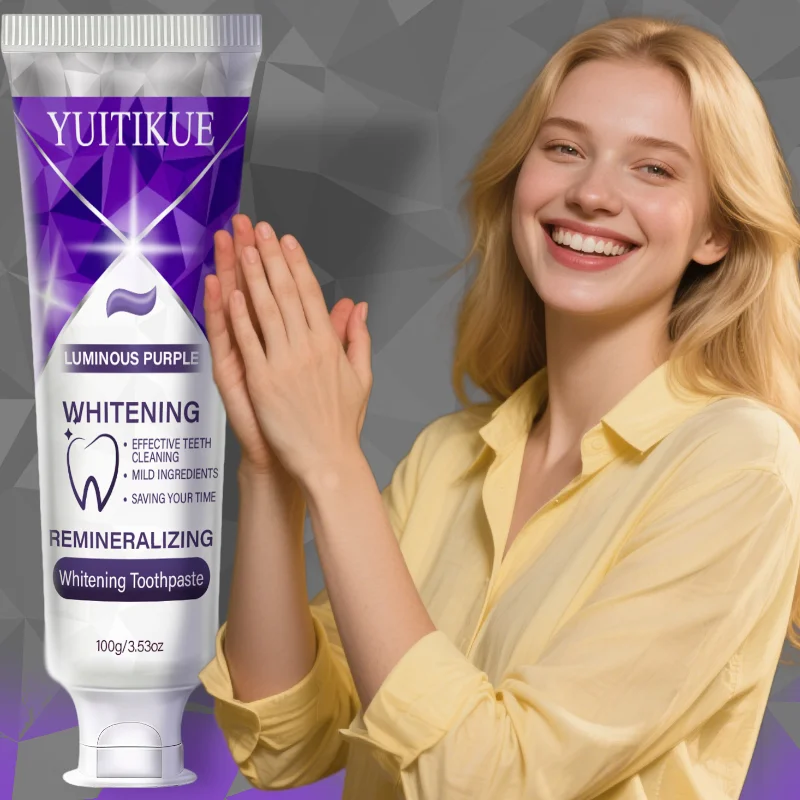 YUITIKUE Luminous Purple White - đánh giá và giá Remineralizing Toothpaste