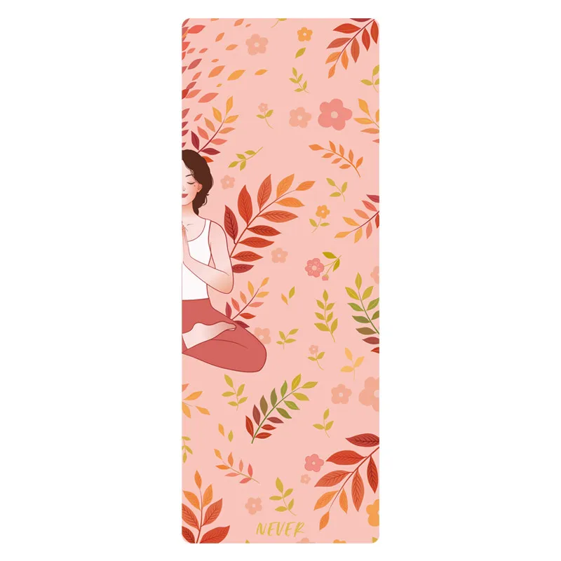 

Zen Rhyme 5mm Natural Rubber Pu Aesthetic Yoga Mat Non-slip Sweat-absorbent Pilates Fitness Widening Workout Gym Exercise